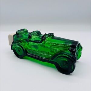 Vintage Avon Maxwell 1923 Car Deep Wood Aftershave Decanter Bottle Green Glass